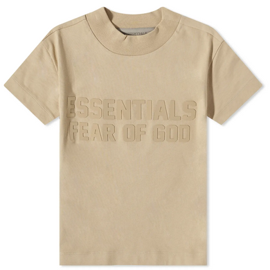 FEAR OF GOD ESSENTIALS Kids T-Shirt Sand