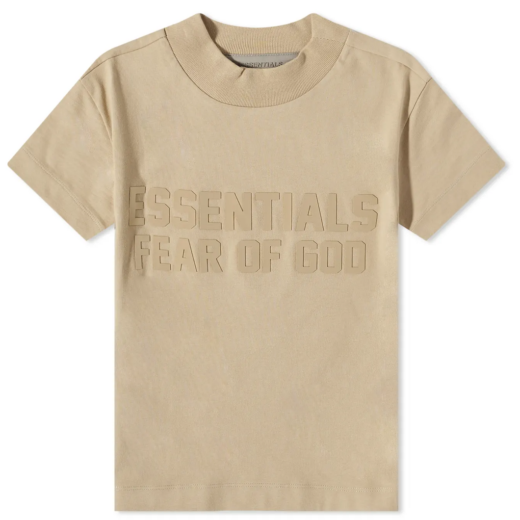 FEAR OF GOD ESSENTIALS Kids T-Shirt Sand