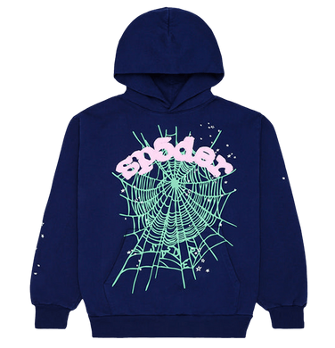 Sp5der OG Web Hoodie Navy