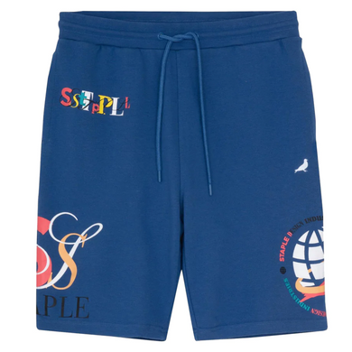 Staple McBaine AOP Sweatshort Blue