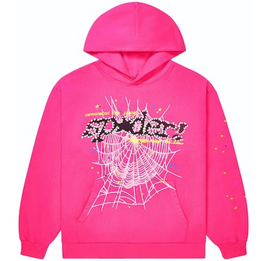 Sp5der P*NK V2 Hoodie Pink