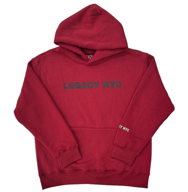 LEGACY NYC Silicone Premium Hoodie v2 Burgundy