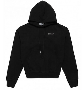 OFF-WHITE Caravaggio Saint Jerome Writing Arrows Hoodie Black/White