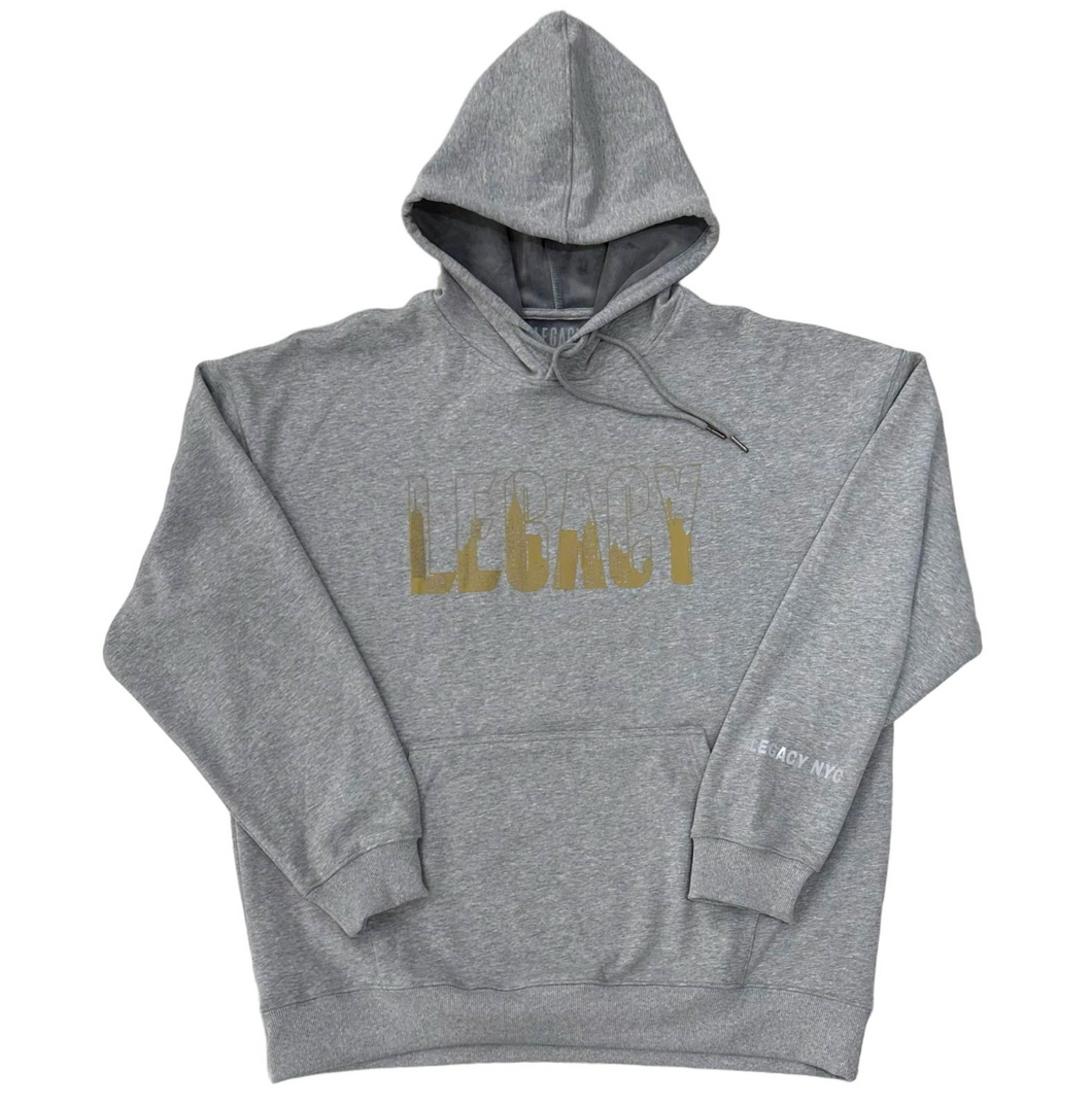 LEGACY NYC Skyline Hoodie v2 Grey/Gold