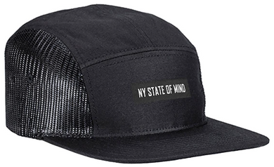 NY State of Mind Mesh 5 Panel Hat Black