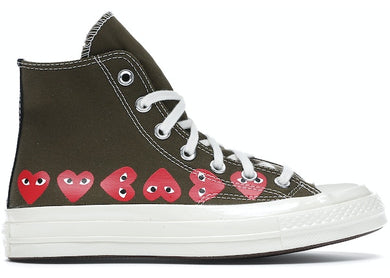 Converse Chuck Taylor All-Star 70 Hi Comme des Garcons Play Multi-Heart Green