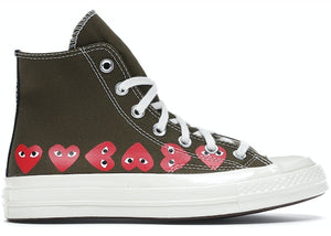 Converse Chuck Taylor All-Star 70 Hi Comme des Garcons Play Multi-Heart Green