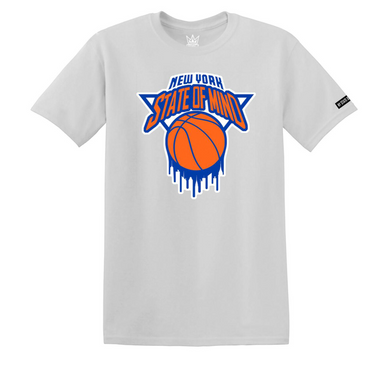 NY State of Mind Ballin T-Shirt Silver Grey