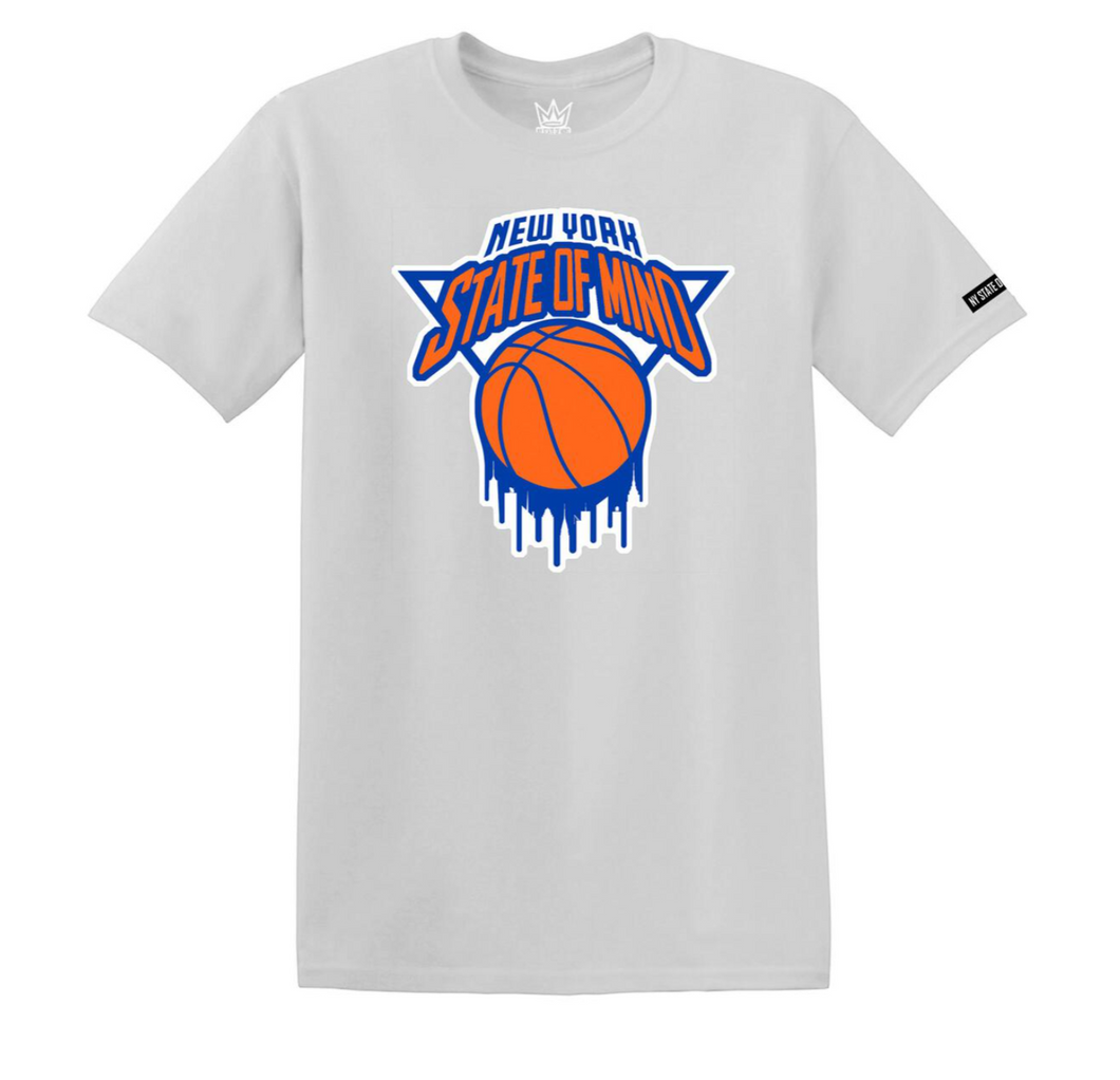 NY State of Mind Ballin T-Shirt Silver Grey