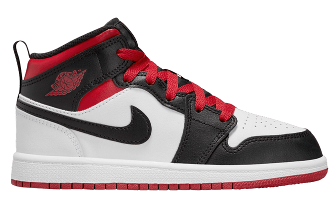 Jordan 1 Mid Gym Red Black Toe (PS)